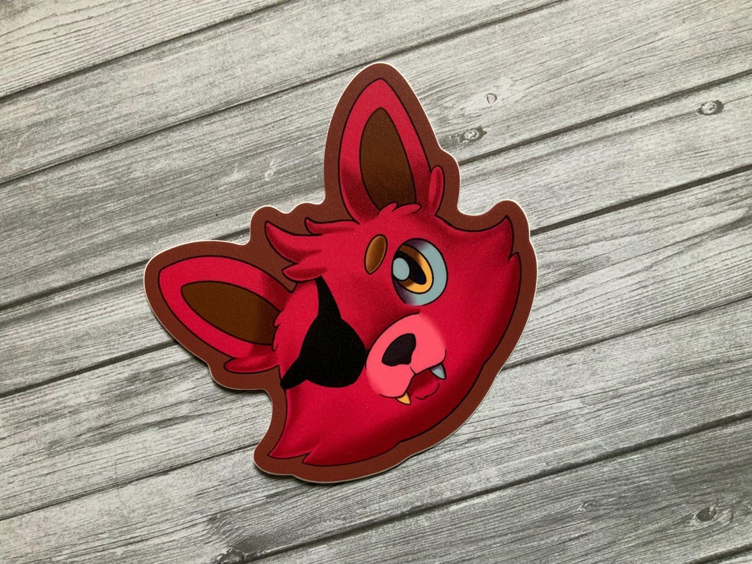 Foxy Pirate Fox Head Vinyl Sticker - Etsy