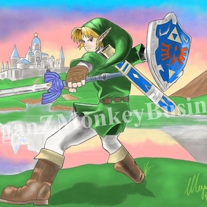 Zelda - Link&#39;s Awakening Art Print