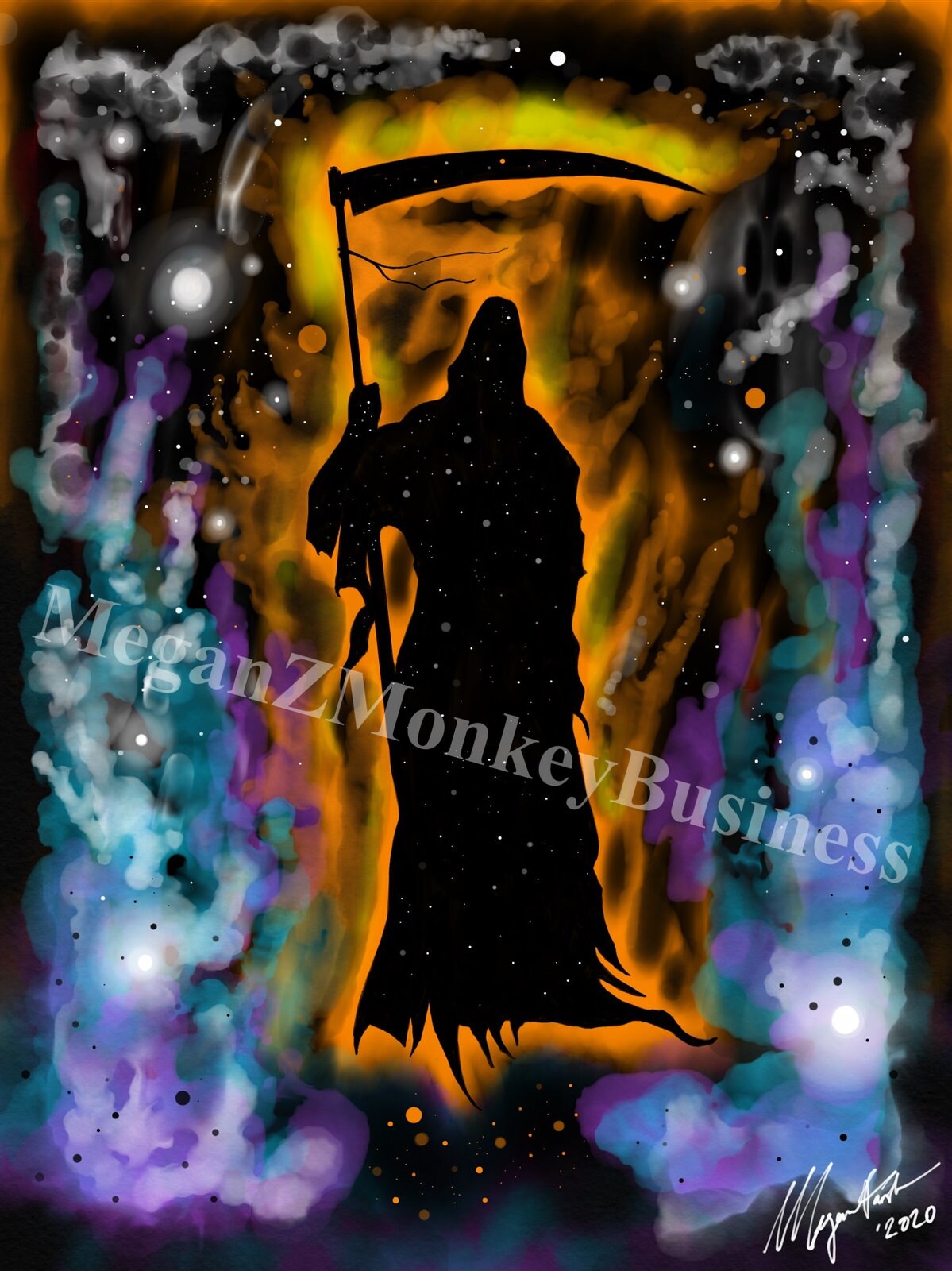 Dont Fear the Reaper Art Print Etsy