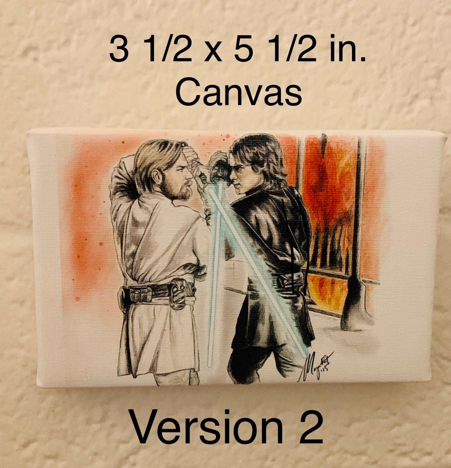Star Wars - Anakin Vs Obi Wan Art Print - Etsy