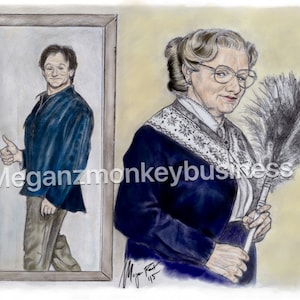 Mrs. Doubtfire Art Print
