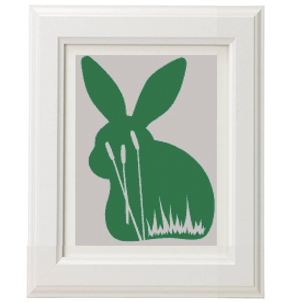 Rabbit Cross Stitch - Etsy