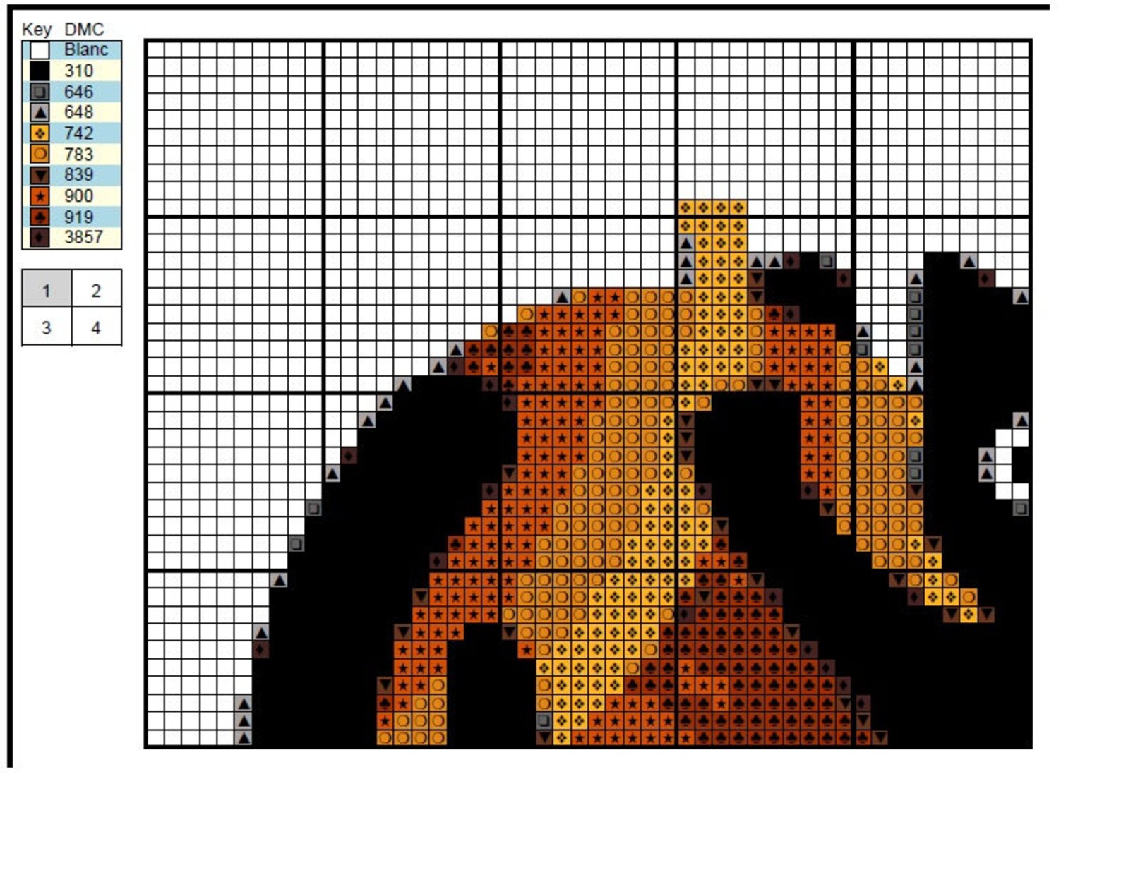 Black CAT Cross Stitch Pattern PDF Modern Cute Wall Etsy