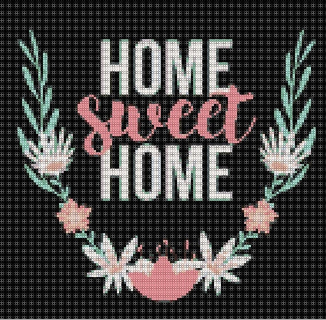 Home Sweet Home Cross Stitch Pattern Cross Stitch PDF New - Etsy