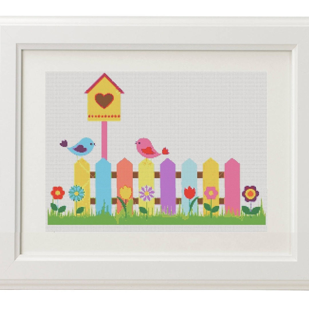 Bird House Cross Stitch Pattern - Etsy