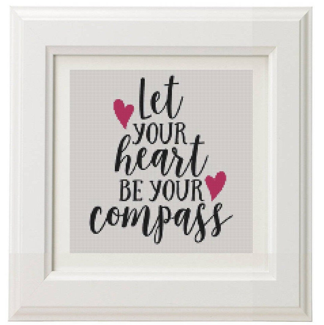 Life Quote Cross Stitch Pattern, Modern Counted Cross Stitch Chart ...