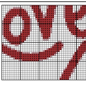 Heart Cross Stitch Pattern, Free shipping, Cross Stitch PDF, Cross stitch pattern, Love, Heart, xstitch image 3