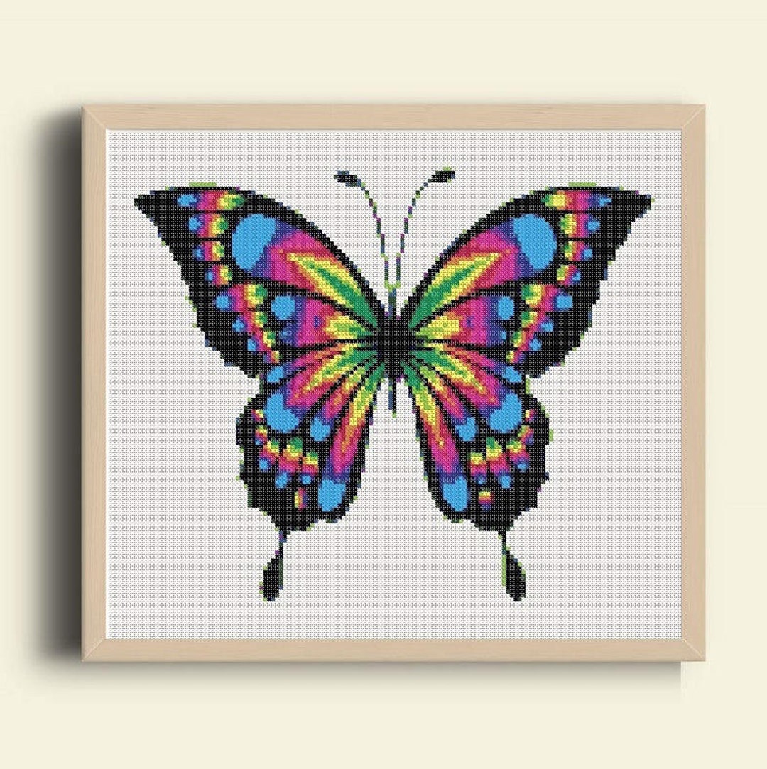 Butterfly Chart Kyler Martz Embroidery Patterns from Sublime Stitching Iron-On + PDF Combo