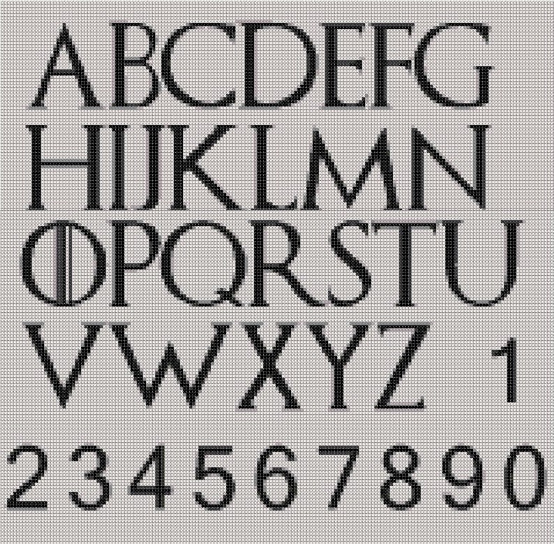 Cross Stitch Pattern Alphabet Set of Fonts Game of Thrones Fonts ABC