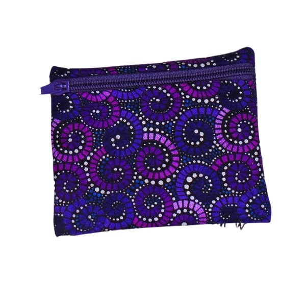 Snack Bag - Small Pippins Waterproof Pouch for Food, Makeup and more, Eco-Friendly and Washable Lunch, Travel, and Storage - Purple Mosaic