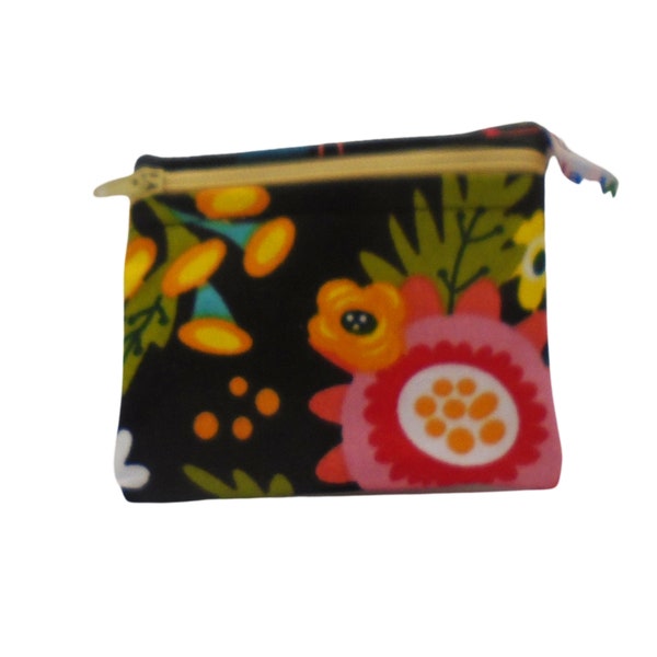 Snack Bag Lunch Bag Lip Balm Coin Purse Ear Bud plugs Wallet Food Safe Waterproof Lined Zip Pouch Sandwich Folk Birds