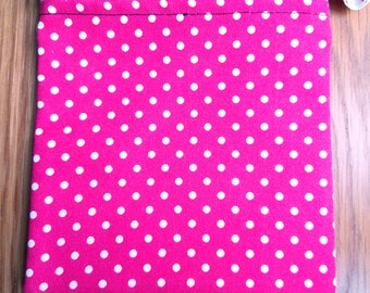 Reusable Snack Bag - Bikini Bag - Lunch Bag - Make Up Bag Small Poppins Waterproof Lined Zip Pouch - Sandwich - Period - Cerise Polka Dot