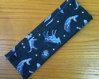 Astro Signs XL Cutlery Pouch: Reusable Straw, Utensil & Pencil Case