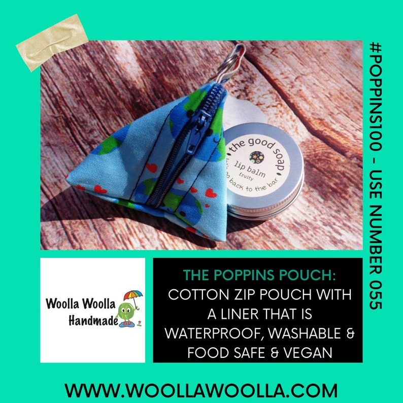 Ear Bud Plug Waterproof Lined Zip Pouch Sandwich Bag Snack Etsy