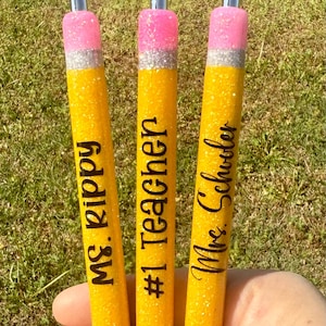 Teacher Pen | Personalized Glitter Pen | Inkjoy Gel Pen | Pencil Pen | Crayon Pen | Marker Pen | Teacher Appreciation | Teacher Gift