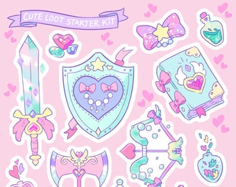 Cute Loot Starter Pack Stickers