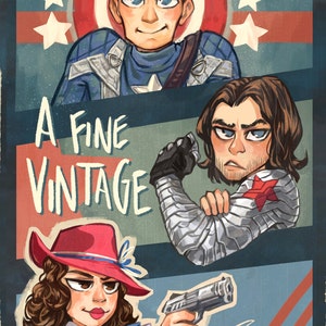 Captain America - Une fine impression vintage
