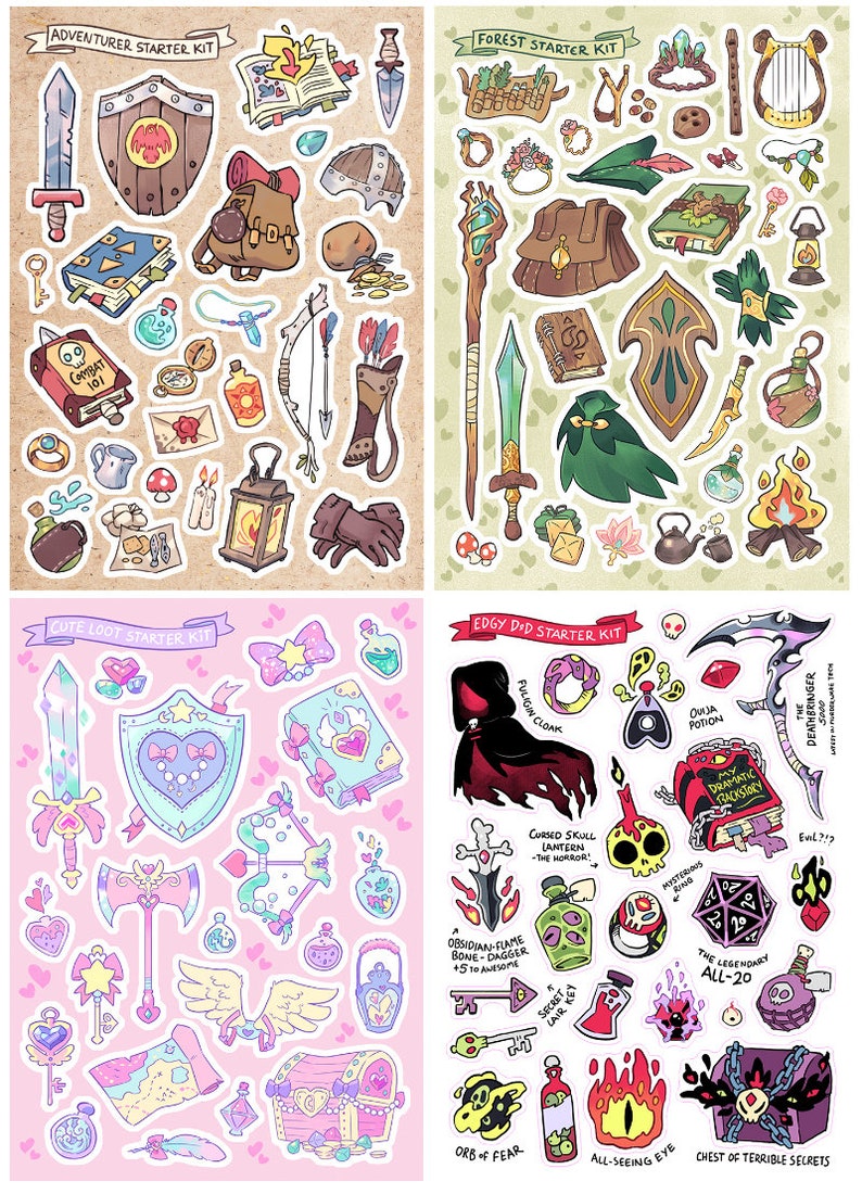 Cute Loot Starter Pack Stickers image 2