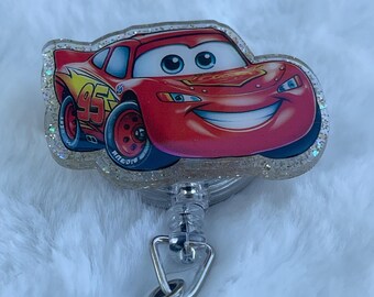 Porta insignias rojo para coche