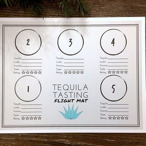 Tequila Tasting Party Mat