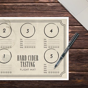 Hard Cider Tasting Mat