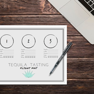 Tequila Tasting Mat - 3 spots
