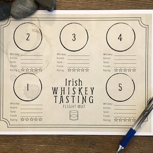Irish Whiskey Tasting Mat