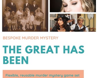 1920s Murder Mystery 8-20 players | Bridal Shower/Gatsby on the Orient Express/Printable Murder Mystery/Dinner Party Workplace Bachelorette