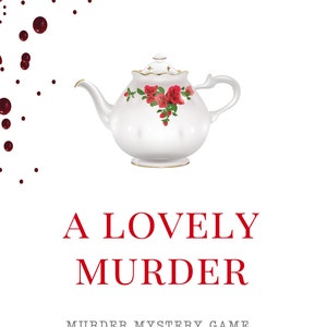A Lovely Murder 4-13 players Murder, She Wrote Pageant Murder Mystery Game Zoom Friendly Hen Party Game Girls night Father Ted image 1
