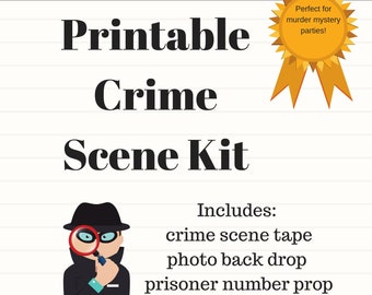 Evidence Labels Set Crime Themed Forensic Labels (Instant Download) - Etsy
