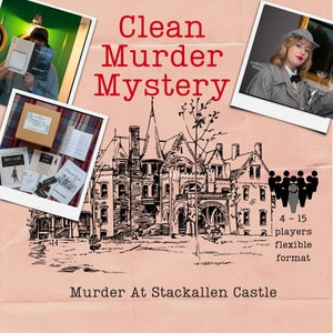 Classic Castle Murder Mystery | Printable  game  | Clean activity for kids and colleagues  | Date night Birthday Party Detective Game  |