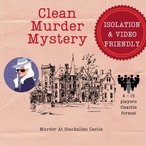 Back to School and College Bonding Game Classic Castle Murder Mystery Printable game Clean activity for kids aged 10 25 image 2