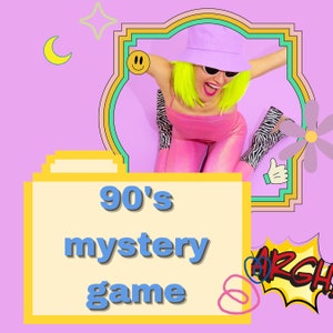 90s Fashion Mystery Game Murder Mystery Game | Clarissa 1990s | Ironic Party | Wacky Murder Mystery | Birthday game 40th 50th 30th