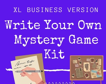 Create Your Own Personalized Mystery Adventure: Craft Your Own Game with Step-by-Step instructions | Customizable Printable DIY Mystery Kit