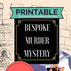 Bespoke Murder Mystery // Wedding Games// Personalised Murder Mystery Game // Made-to-Order Dinner Party Game //Christmas game image 1