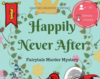 Fairytale Murder Mystery Game | Girls Halloween Party|  Printable party game | Bachelorette party game | Bridal shower game | Hen Party |