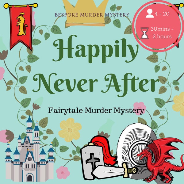 Fairytale Murder Mystery Game | Girls Halloween Party|  Printable party game | Bachelorette party game | Bridal shower game | Hen Party |