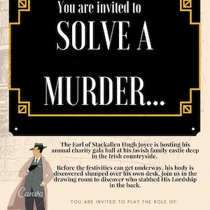 Valentine's Day Murder Mystery Kit // Murder mystery game // dinner party game //murder mystery party// Printable dinner party game// image 2