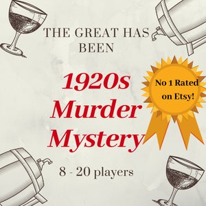 1920s Murder Mystery 8-20 players | Gatsby on the Orient Express  | Printable Holiday Game | Dinner Party Workplace Bachelorette Game