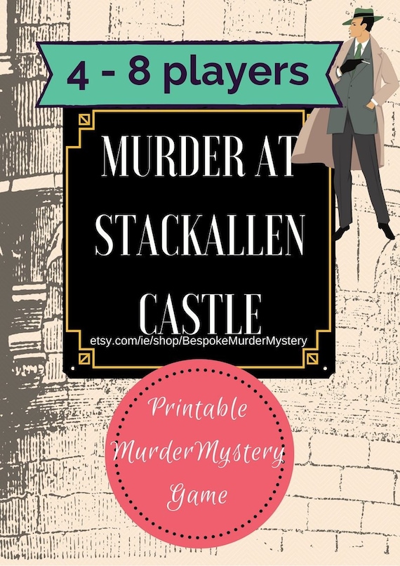 Stackallen Castle Murder Mystery Dinner Party Game | Printable, 8 Players