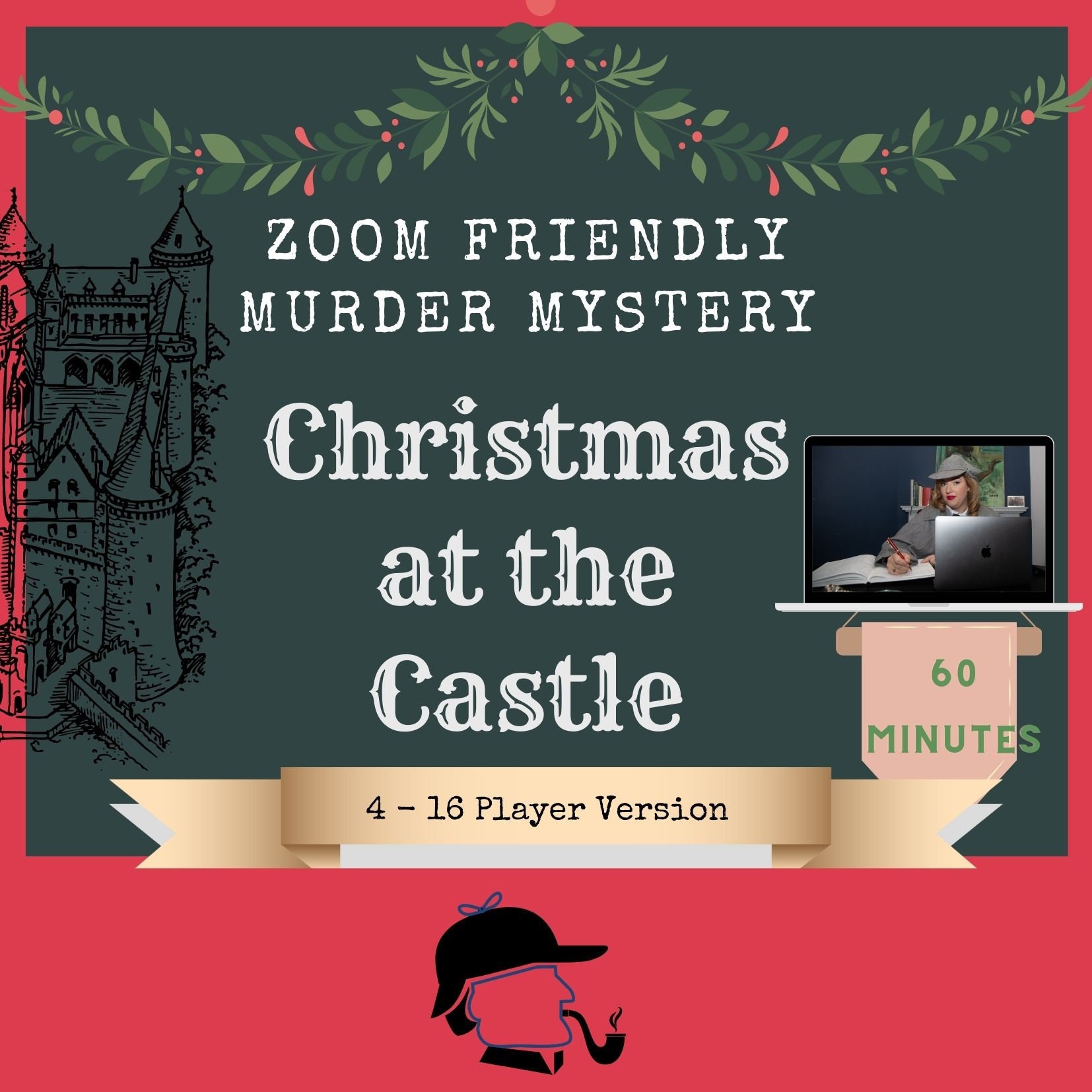 Christmas Murder Mystery Castle Game 4 16 Player// Printable image image