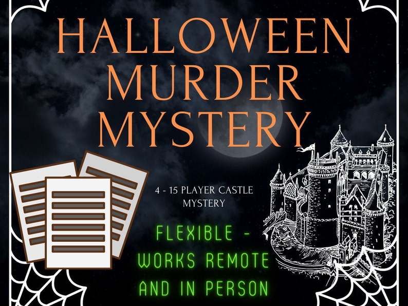Halloween Murder Mystery Printable Halloween Game | Etsy