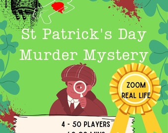 4- 50 Player St Patrick's Day Castle Murder Mystery | 50 player mystery game| Family Friendly | School Workplace Online XL ZOOM FRIENDLY