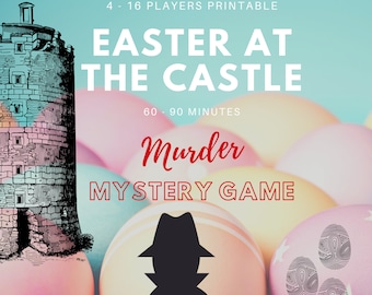 Easter at the Castle Murder Mystery //  Family Party Game // 4 - 16 players// Printable murder mystery party // Host gift idea // Mother