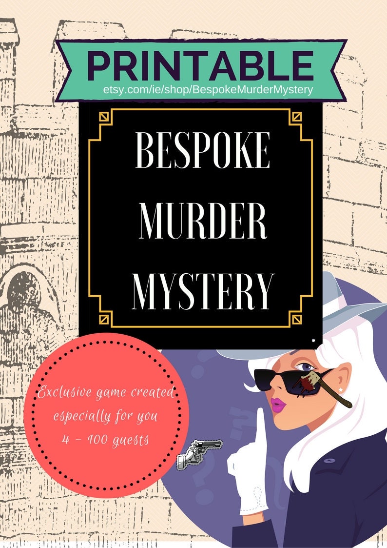 Bespoke Murder Mystery // Wedding Games// Personalised Murder Mystery Game // Made-to-Order Dinner Party Game //Christmas game image 1