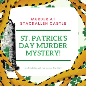 8-16 Player Irish Murder Mystery //  St Patrick's Day Party Game // St Paddys Day //St Pattys Day  Printable mystery game // Irish Party