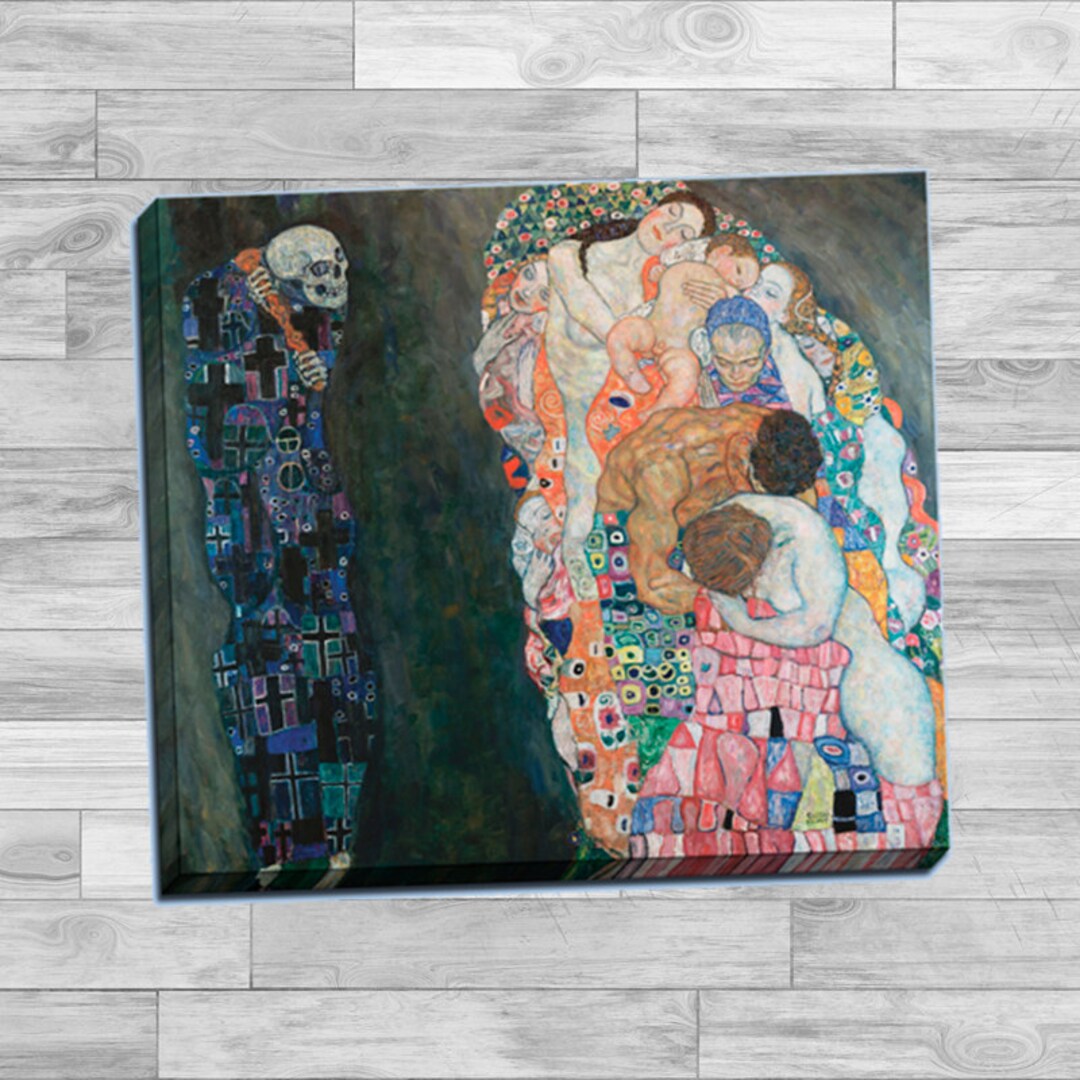 Gustav Klimt death and Life Gallery Wrapped Canvas Giclee Print ...