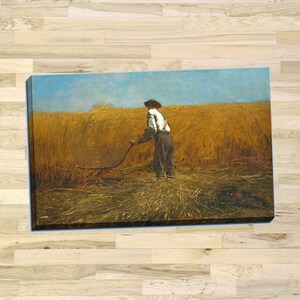Winslow Homer &quot;The Veteran in a New Field&quot; Gallery Wrapped Canvas Giclee Print (Stretched-Border) - Free Shipping