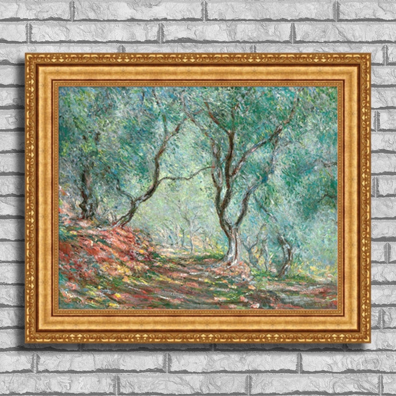 Monet Madame Monet Embroidering Canvas Giclee 8 x 10 inch Print