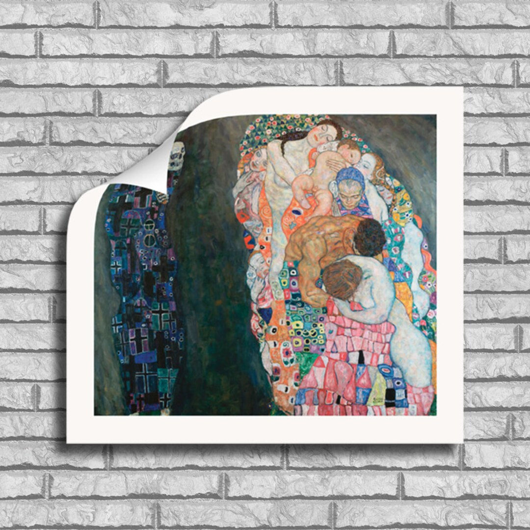 Gustav Klimt Death and Life Framed Canvas Giclee Print Rolled Canvas ...